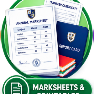 MARKSHEETS & PRINTABLES